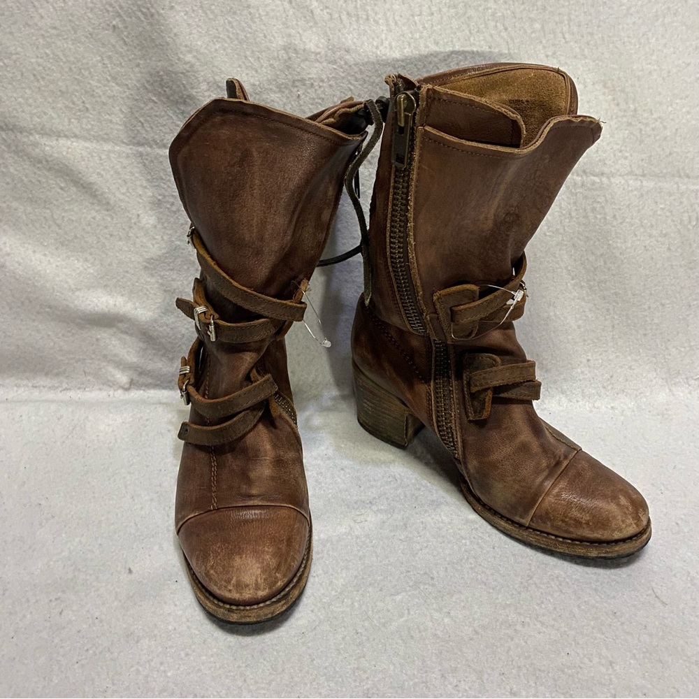 Freebird by Steven Women’s Leather Cora Brown Boot Size 9 Western Festival - Picture 2 of 9